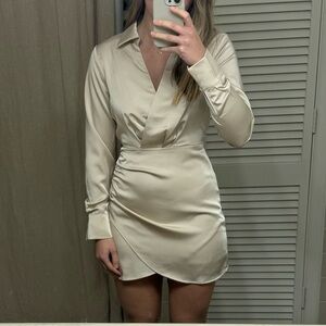 Le Lis Satin Mini Dress Size XS NWT